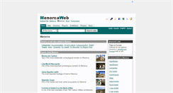Desktop Screenshot of menorcaweb.com
